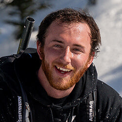 Professional backcountry snowmobile athlete Jaden Ballard