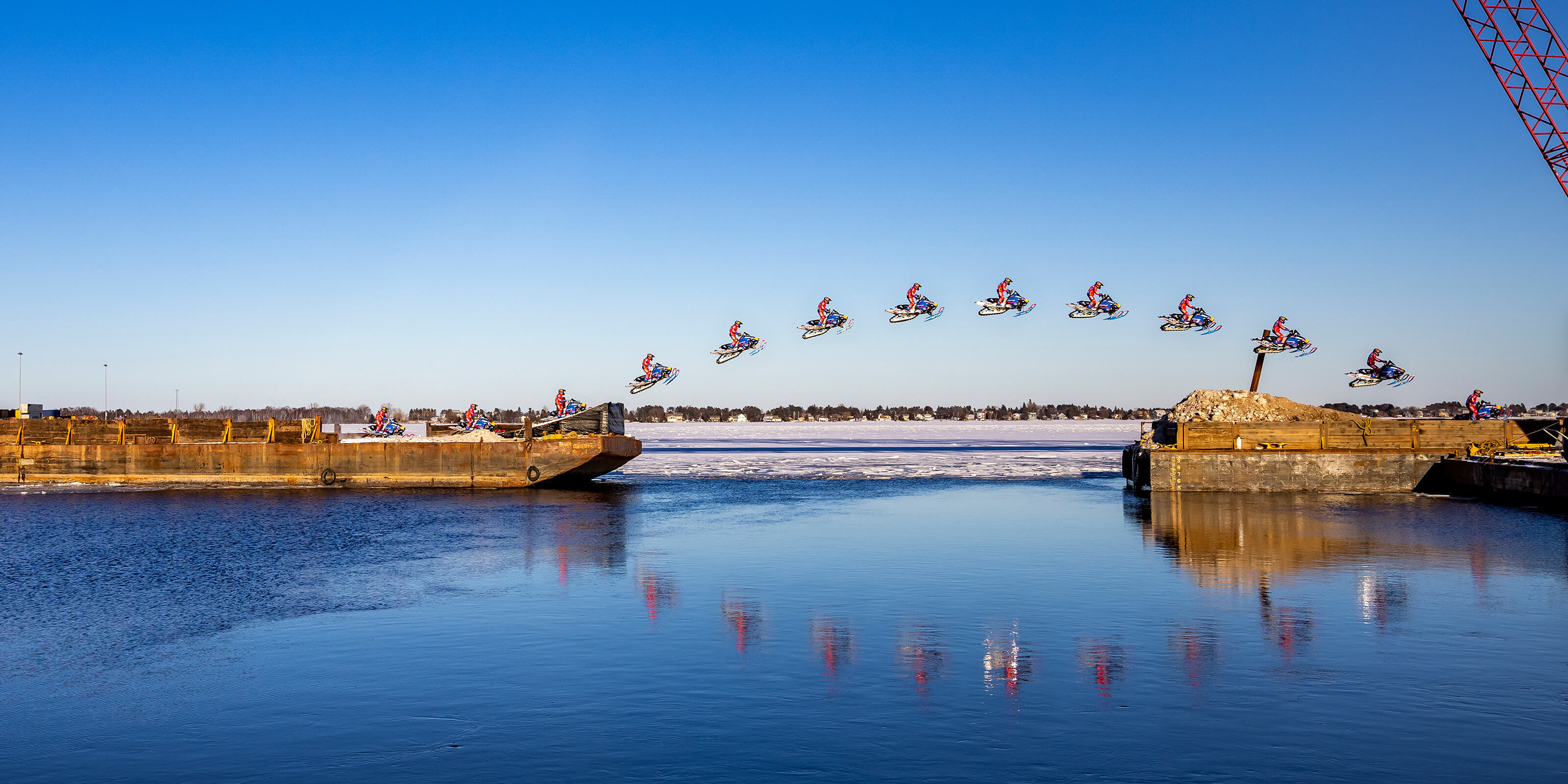 Levi LaVallee Duluth barge jump