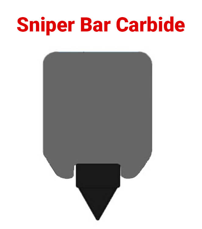 8" Snow Studs Sniper Bar