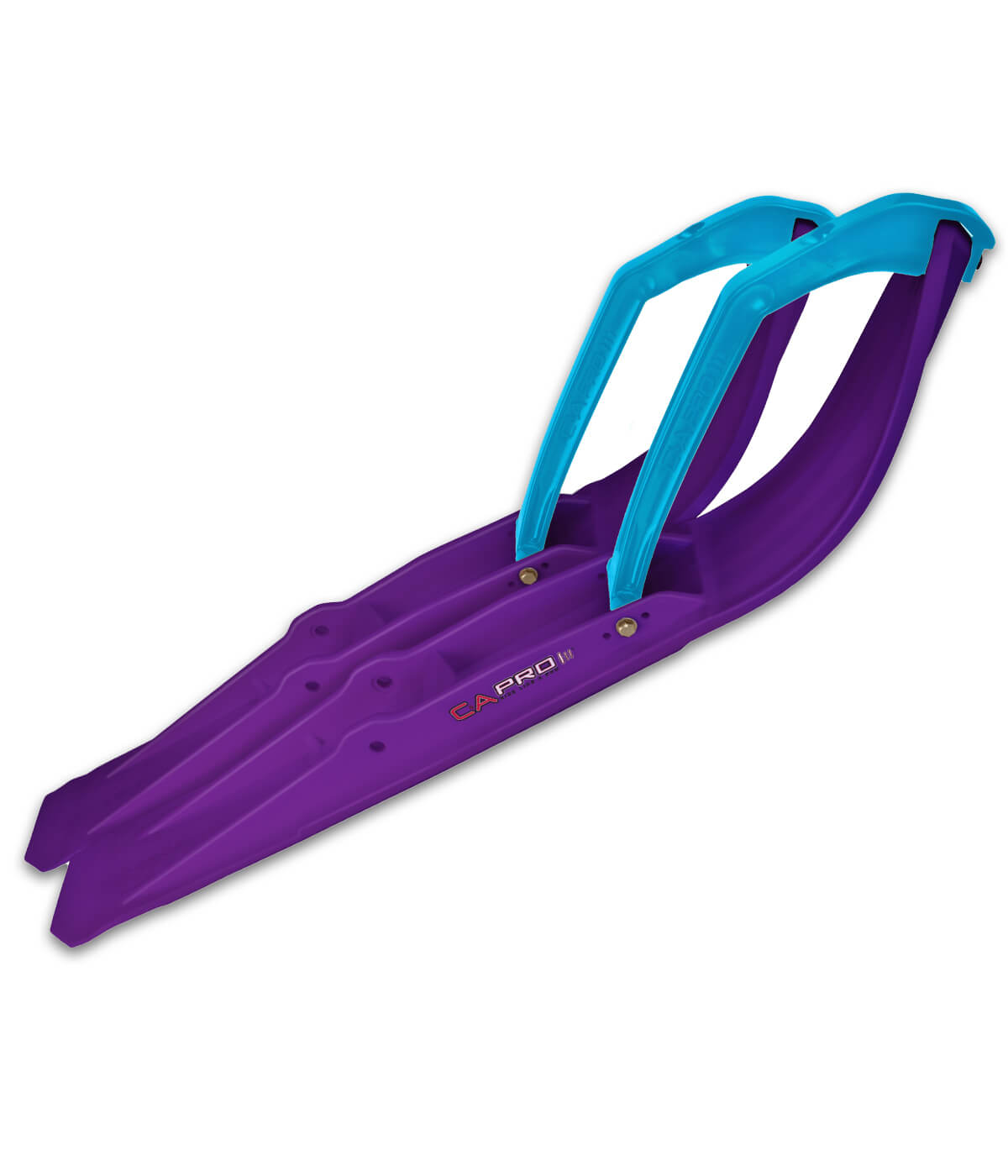 Custom Purple RZ ski with Sky Blue handles