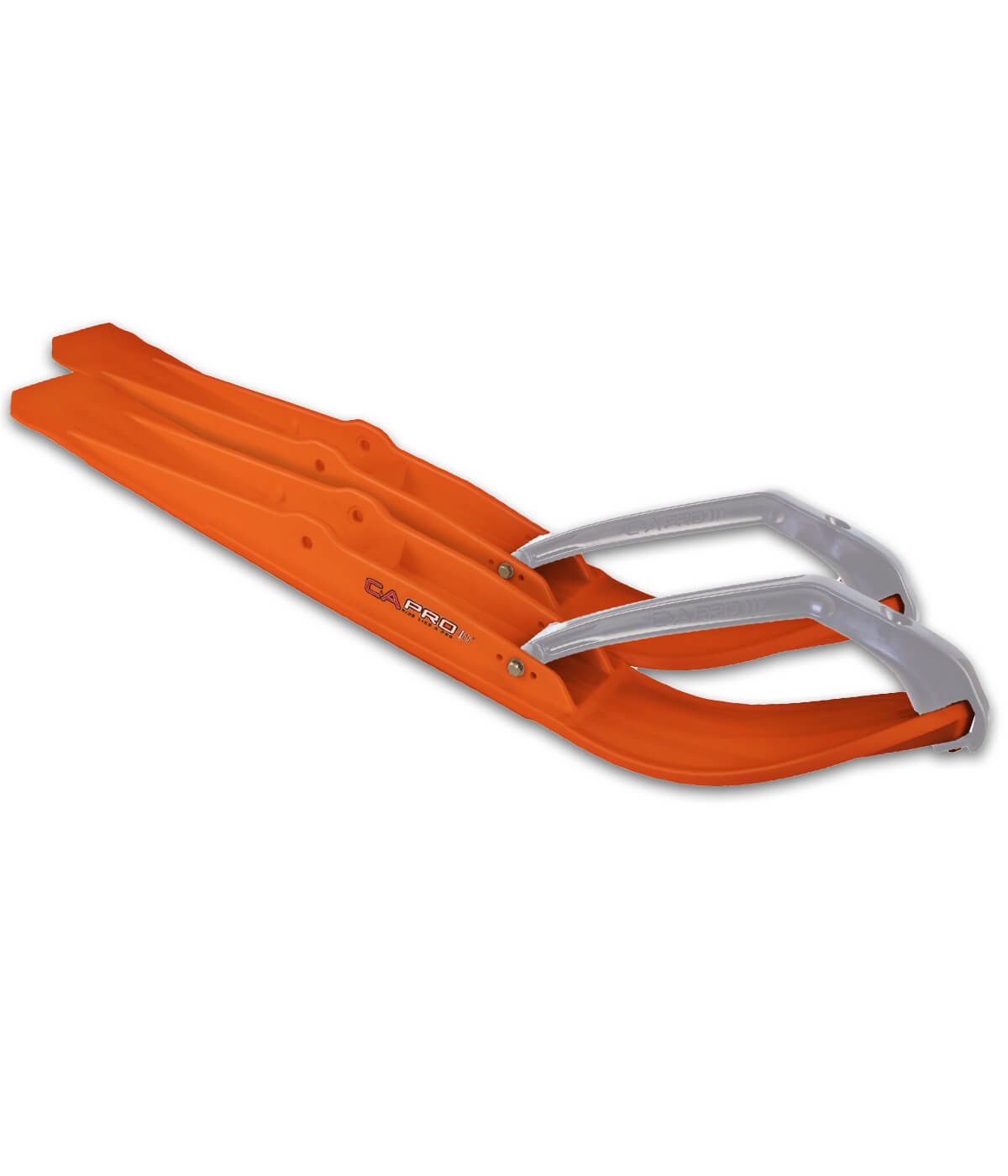 Orange RZ skis with Gray handles